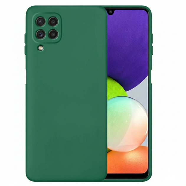 Чохол Fiji Full Soft Premium для Samsung Galaxy M32 (M325) силікон бампер Dark Green - Фото 1 Чохол Fiji Full Soft Premium для Samsung Galaxy M32 (M325) силікон бампер Dark Green - зображення 1