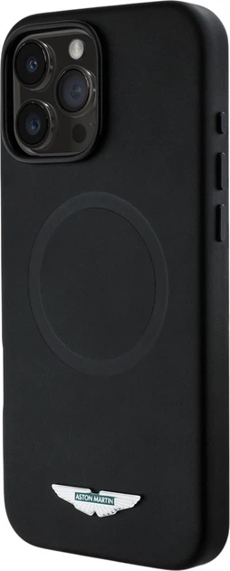 Панель Aston Martin HC FW Logo MagSafe для Apple iPhone 16 Pro Black (3666339383329) - зображення 2