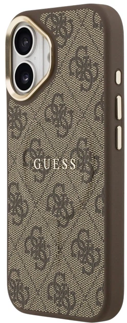 Панель Guess 4G PU Classic Logo MagSafe для Apple iPhone 17 Brown (3666339519193) - зображення 2