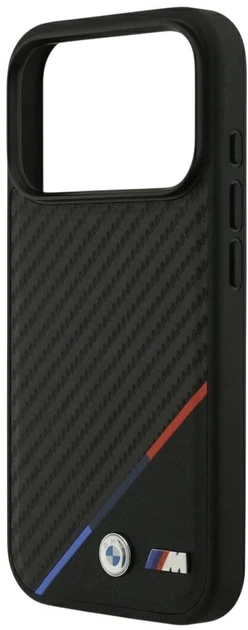 Чохол BMW M Carbon Tricolor Line MagSafe для Apple iPhone 17 Pro Black (3666339558932) - зображення 5