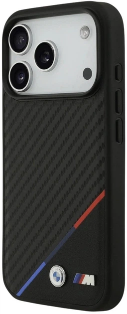 Чохол BMW M Carbon Tricolor Line MagSafe для Apple iPhone 17 Pro Max Black (3666339558949) - зображення 2