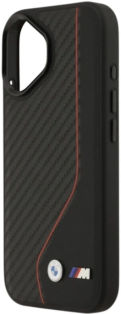 Чохол BMW M Carbon Line & Logo MagSafe для Apple iPhone 17 Black (3666339482121) - зображення 5