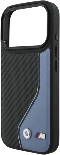 Чохол BMW M Carbon Logo MagSafe для Apple iPhone 17 Pro Max Blue (3666339482954) - зображення 5