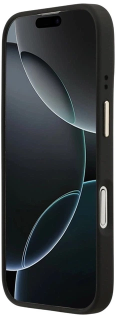 Панель Guess Peony Hot Stamp MagSafe для Apple iPhone 17 Black (3666339519674) - зображення 7