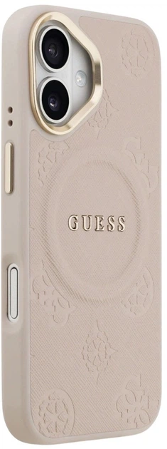 Панель Guess Peony Hot Stamp MagSafe для Apple iPhone 17 Pink (3666339519834) - зображення 4