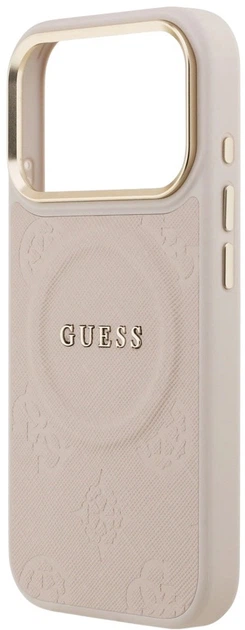 Панель Guess Peony Hot Stamp MagSafe для Apple iPhone 17 Pro Pink (3666339519858) - зображення 5