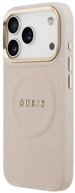 Панель Guess Peony Hot Stamp MagSafe для Apple iPhone 17 Pro Max Pink (3666339519865) - зображення 2
