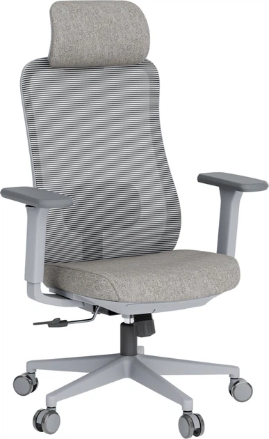 Кресло компьютерное офисное эргономичное OfficePro Wave OC599-G-G-G Gray - Фото 6 Кресло компьютерное офисное эргономичное OfficePro Wave OC599-G-G-G Gray - изображение 6