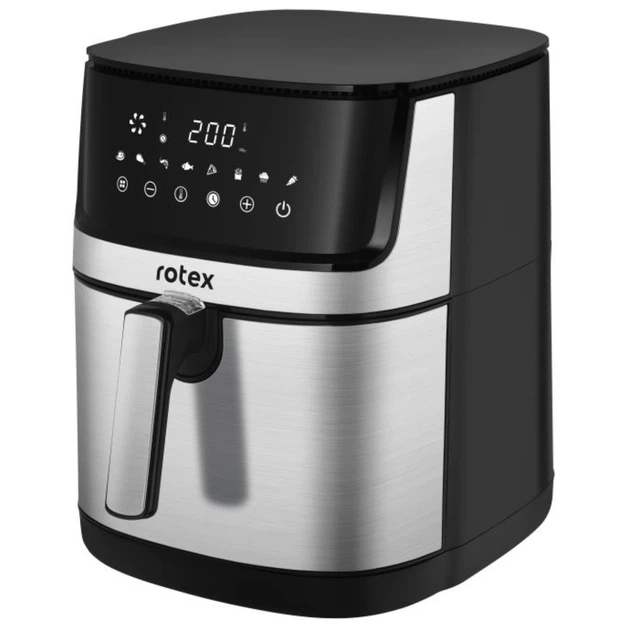 Мультипіч-фрітюрниця Rotex ROM770-XL UP&DownFry 7.5л антипригарне покриття 8 програм 2000 Вт Чорний - зображення 6