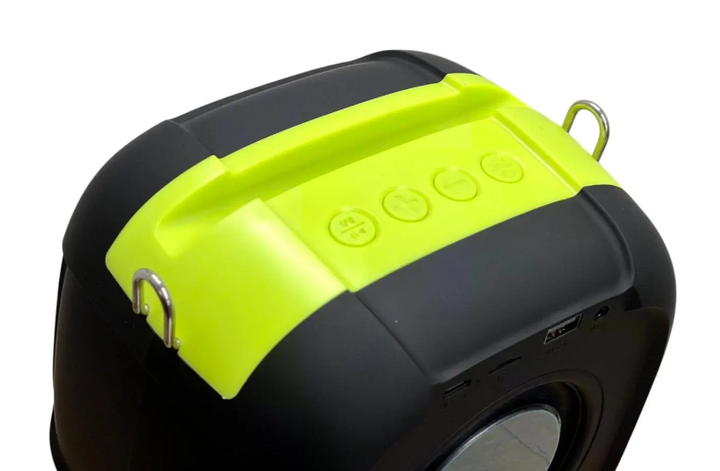Портативная Bluetooth колонка SY-308 с FM-радио и аккумулятором Желтая - изображение 4