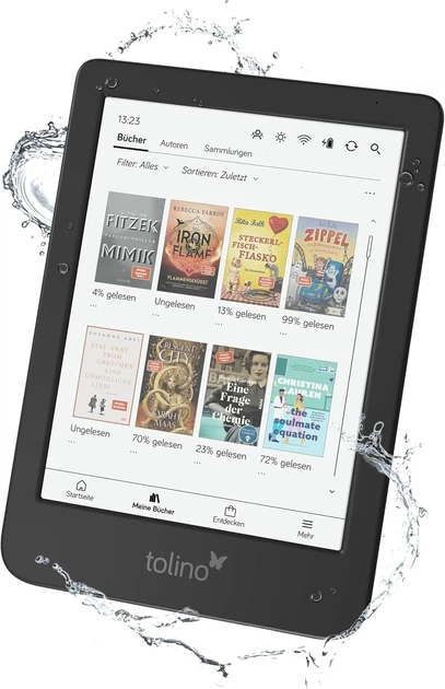 Электронная книга 6" Tolino shine color / 16ГБ / Windows 11 / Wi-Fi / SD слот / Цветной сенсорный E-Ink экран (1072x1448) / Настраиваемая яркость / Динамики / Черный - Фото 7 Электронная книга 6" Tolino shine color / 16ГБ / Windows 11 / Wi-Fi / SD слот / Цветной сенсорный E-Ink экран (1072x1448) / Настраиваемая яркость / Динамики / Черный - изображение 7