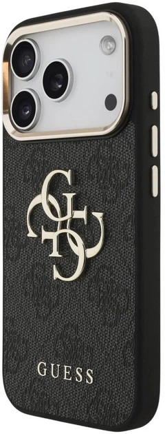Панель Guess 4G Big 4G Classic Logo для Apple iPhone 17 Pro Black-Gold (3666339521615) - зображення 2