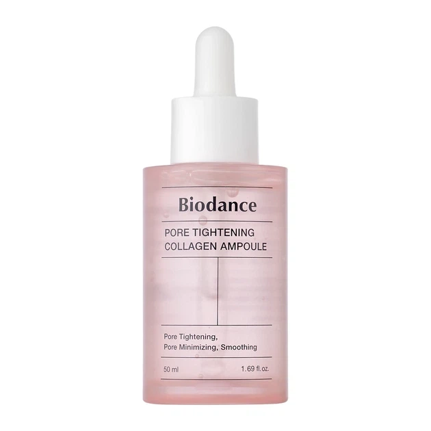 Ампульна сироватка для обличчя Biodance Pore Tightening Collagen Ampoule для звуження пор, 50 мл - Фото 3 Ампульна сироватка для обличчя Biodance Pore Tightening Collagen Ampoule для звуження пор, 50 мл - зображення 3