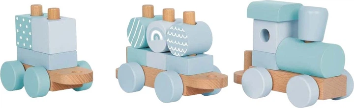 Вагончик Small Foot дерев'яний синій 5420225 (4020972126955) - зображення 4