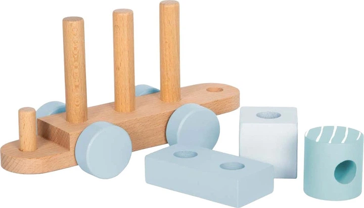 Вагончик Small Foot дерев'яний синій 5420225 (4020972126955) - зображення 5