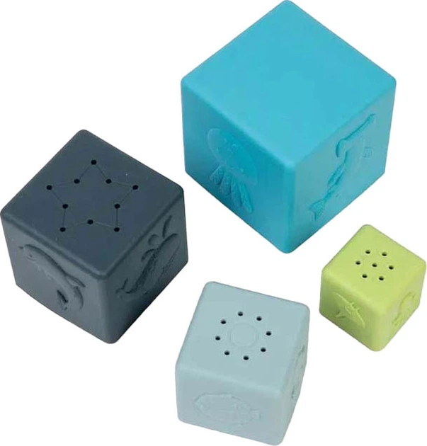 Конструктор Bigjigs Toys складання блоків 4 елементи 3000017 (691621850169) - зображення 4