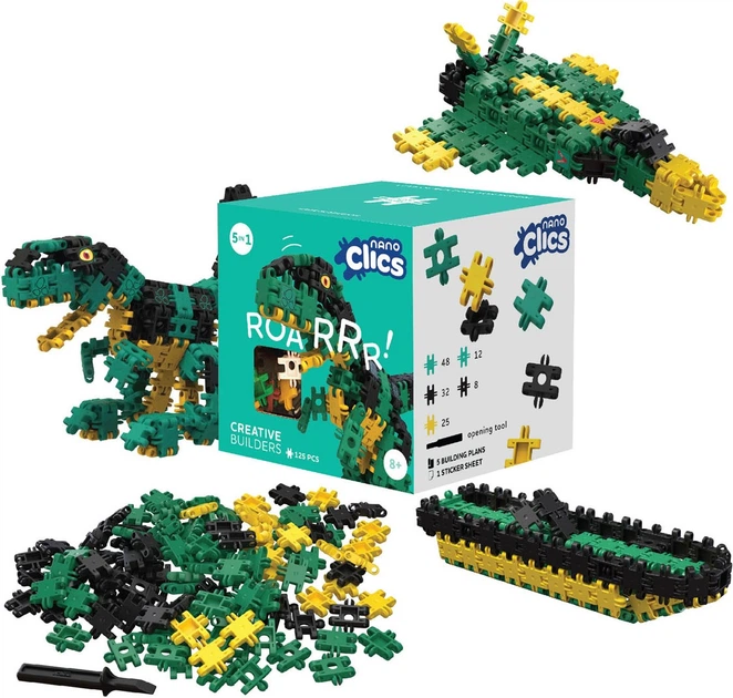 Конструктор Clics креативні будівельники 125 елементів 1250378 (5425002306564) - зображення 2