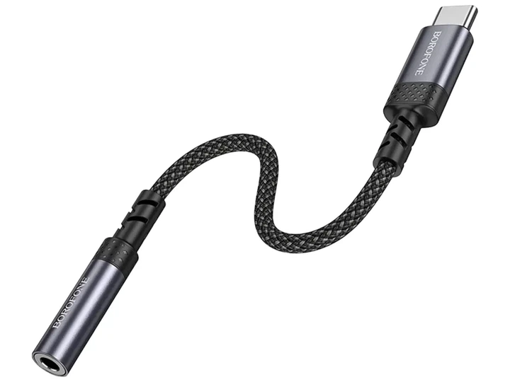 Кабель Перехідник BOROFONE BV24 Type-C to AUX 3.5 - изображение 4