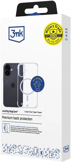 Панель 3MK Just20g MagCase для Apple iPhone 17 Clear (5903108664783) - зображення 10