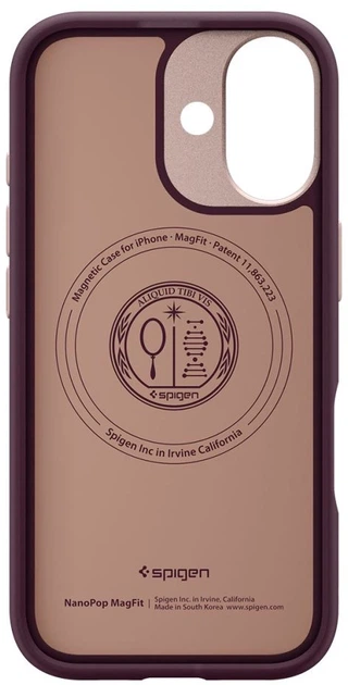 Панель Spigen Nano Pop Mag MagSafe для Apple iPhone 17 Burgundy (8800283314977) - зображення 6