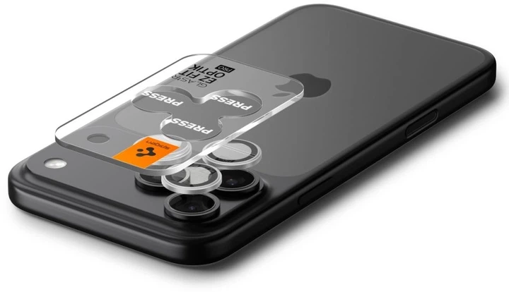 Szkło hartowane Spigen Optik Pro GLAS.TR ”EZ FIT” 2-pack do Apple iPhone 17 Pro / 17 Pro Max Silver (8800283312577) - obraz 5