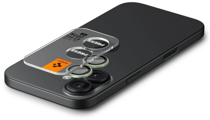 Szkło hartowane Spigen Optik Pro GLAS.TR ”EZ FIT” 2-pack do Apple iPhone 16 / 16 Plus / 17 Green (8800283312614) - obraz 5