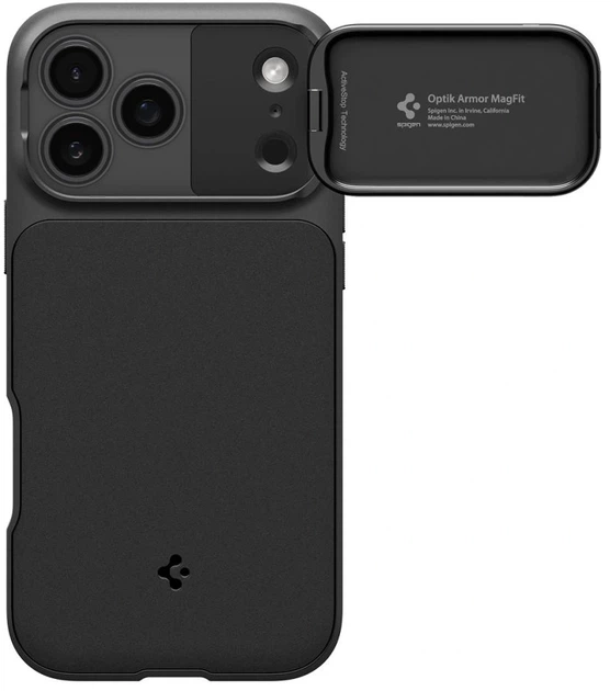 Панель Spigen Optik Armor MagSafe для Apple iPhone 17 Pro Black (8800283310825) - зображення 2