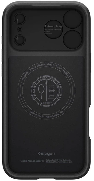 Панель Spigen Optik Armor MagSafe для Apple iPhone 17 Pro Black (8800283310825) - зображення 4
