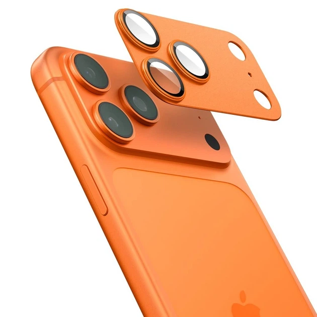 Szkło hartowane Spigen Optik Pro XL do Apple iPhone 17 Pro Orange (8800283317770) - obraz 2