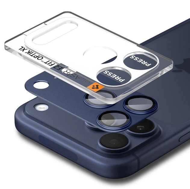 Szkło hartowane Spigen Optik Pro XL do Apple iPhone 17 Pro Max Navy Blue (8800283317831) - obraz 4