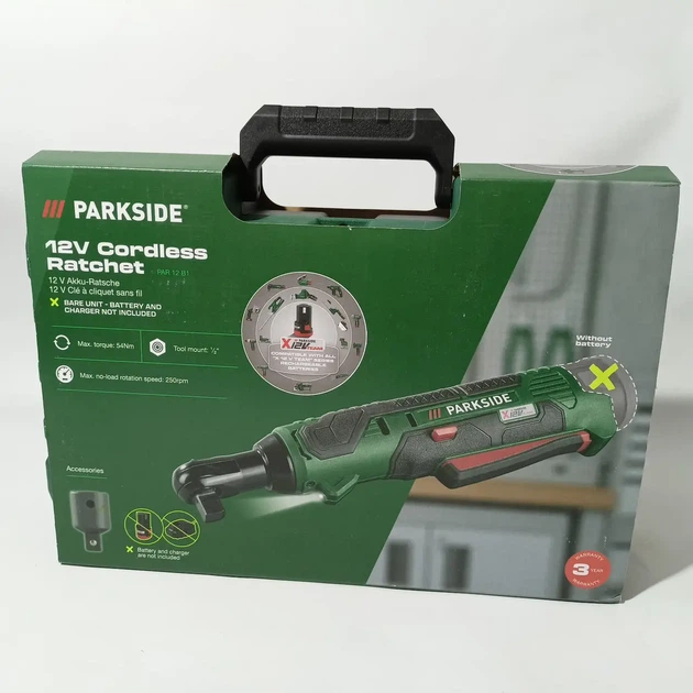 Акумуляторна тріскачка Parkside PAR 12 B1 трещотка - Фото 2 Акумуляторна тріскачка Parkside PAR 12 B1 трещотка - изображение 2