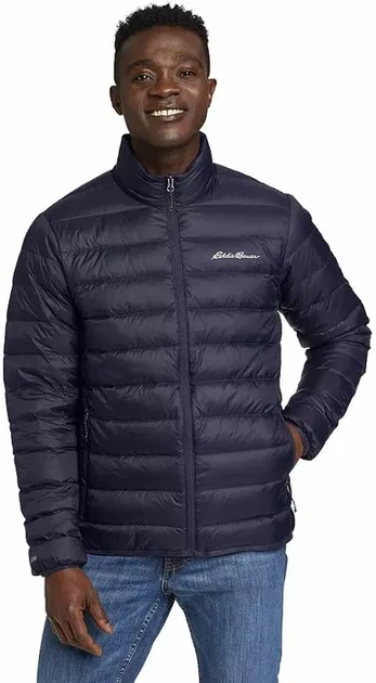 Мужская пуховая куртка Eddie Bauer CirrusLite Down Jacket XXLр, синяя - Фото 3 Мужская пуховая куртка Eddie Bauer CirrusLite Down Jacket XXLр, синяя - изображение 3