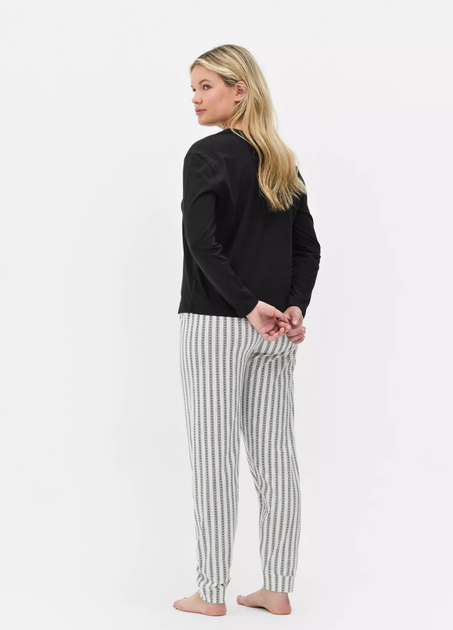 Домашний пижамный Лонгслив Primark Long sleeve Pyjama M Для дома и сна Черный (8955) - изображение 3