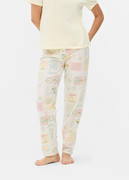 Пижамные хлопковые штаны Primark Bottom Pyjama XXS Низ пижамы Желтый (8925) - Фото 1 Пижамные хлопковые штаны Primark Bottom Pyjama XXS Низ пижамы Желтый (8925) - изображение 1