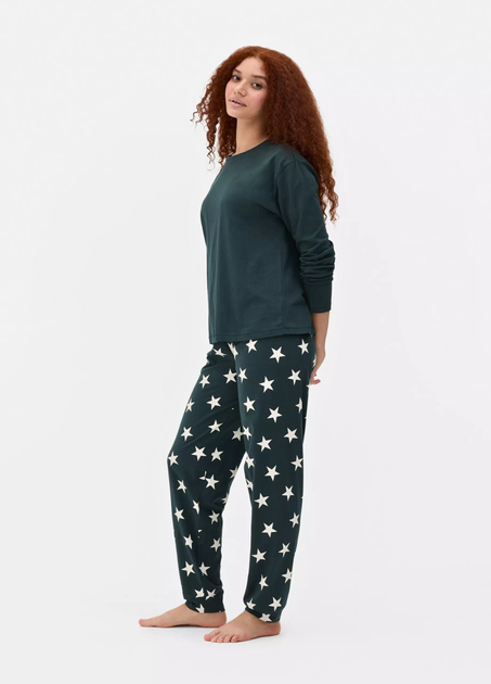 Домашний пижамный Лонгслив Primark Long sleeve Pyjama XL Для дома и сна Зеленый (8950) - изображение 2