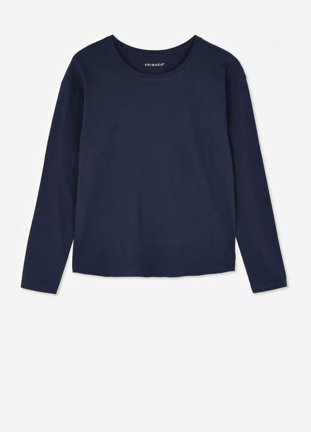Домашний пижамный Лонгслив Primark Long sleeve Pyjama XS Для дома и сна Синий (8957) - Фото 4 Домашний пижамный Лонгслив Primark Long sleeve Pyjama XS Для дома и сна Синий (8957) - изображение 4