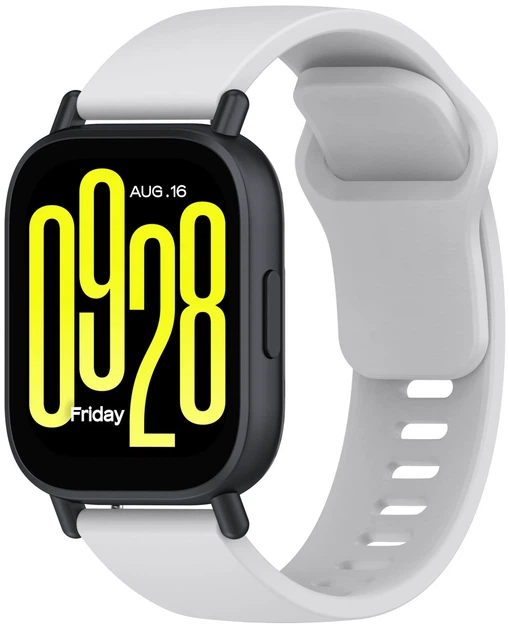 Ремешок силиконовый MRK для смарт-часов Redmi Watch 5 Active / Redmi Watch 5 Lite 22 мм с металлическим креплением Light Grey (mrk6169) - Фото 1 Ремешок силиконовый MRK для смарт-часов Redmi Watch 5 Active / Redmi Watch 5 Lite 22 мм с металлическим креплением Light Grey (mrk6169) - изображение 1