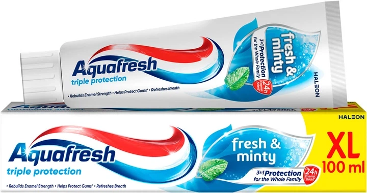 Зубна паста Aquafresh Освіжаюча-м'ятна 100 мл - Фото 1 Зубна паста Aquafresh Освіжаюча-м'ятна 100 мл - изображение 1