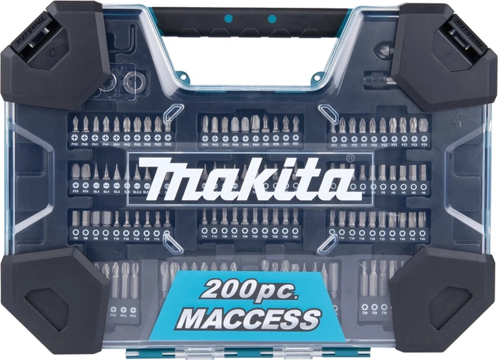 Zestaw wiertel i bitów Makita 200 szt. (E-22610) - obraz 1