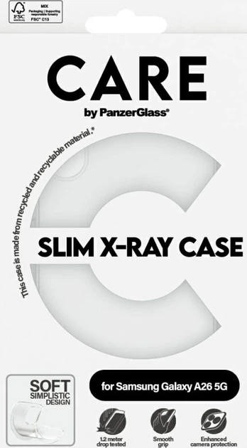 Панель PanzerGlass CARE Fashion X-Ray для Samsung Galaxy A26 5G Transparent (5715685016479) - зображення 4