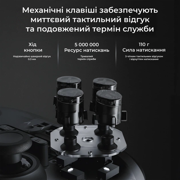 Бездротовий геймпад Ajazz GP100 Black (GP100-B) - зображення 8