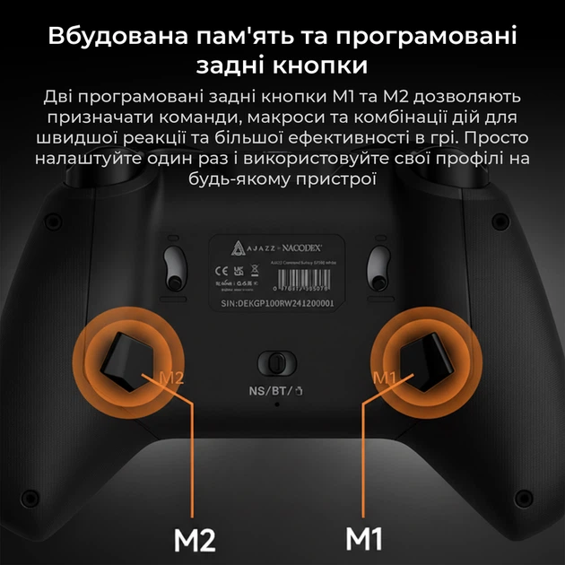 Бездротовий геймпад Ajazz GP100 Black (GP100-B) - зображення 12