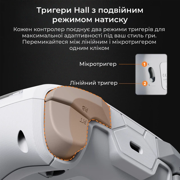 Бездротовий геймпад Ajazz GP100 White (GP100-W) - зображення 9