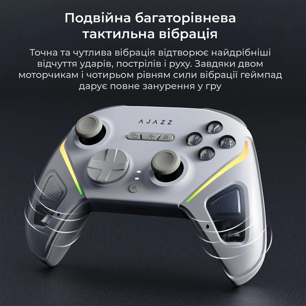 Бездротовий геймпад Ajazz GP100 White (GP100-W) - зображення 10