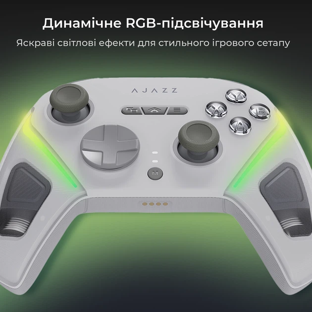 Бездротовий геймпад Ajazz GP100 White (GP100-W) - зображення 14