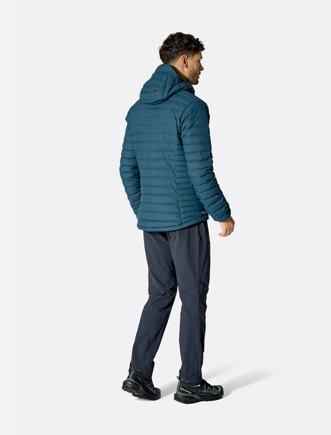 Куртка чоловіча пухова Rab Microlight Windstopper Hoody, Tempest Blue, L (RB QDB-73-TMB-LRG) - зображення 13