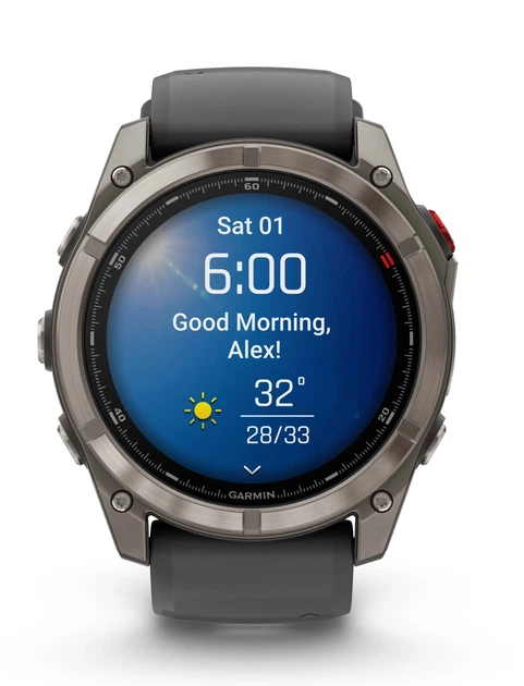 Смарт-годинник Garmin Fenix 8 Pro 51 mm AMOLED Carbon Gray DLC Titanium with Black/Pebble Gray (010-03199-00/01) - Фото 5 Смарт-годинник Garmin Fenix 8 Pro 51 mm AMOLED Carbon Gray DLC Titanium with Black/Pebble Gray (010-03199-00/01) - изображение 5