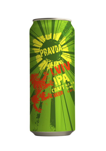 Пиво Правда Lviv IPA 0,33л - Фото 1 Пиво Правда Lviv IPA 0,33л - зображення 1