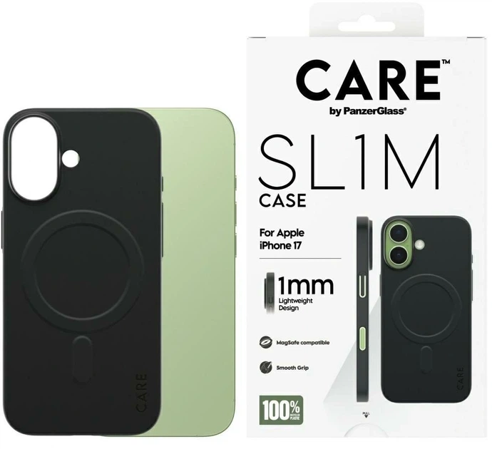 Панель CARE by PanzerGlass SL1M MagSafe для Apple iPhone 17 Black (5715685035319) - зображення 4