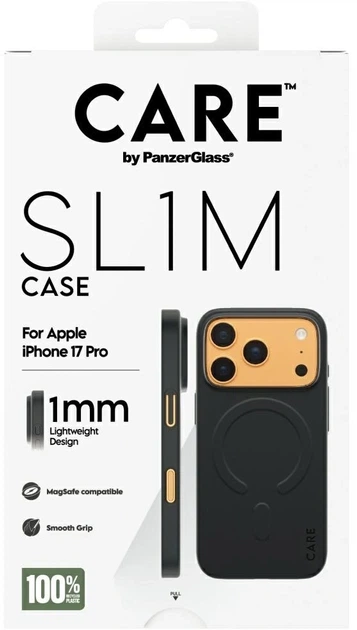 Панель CARE by PanzerGlass SL1M MagSafe для Apple iPhone 17 Pro Max Black (5715685035333) - зображення 5